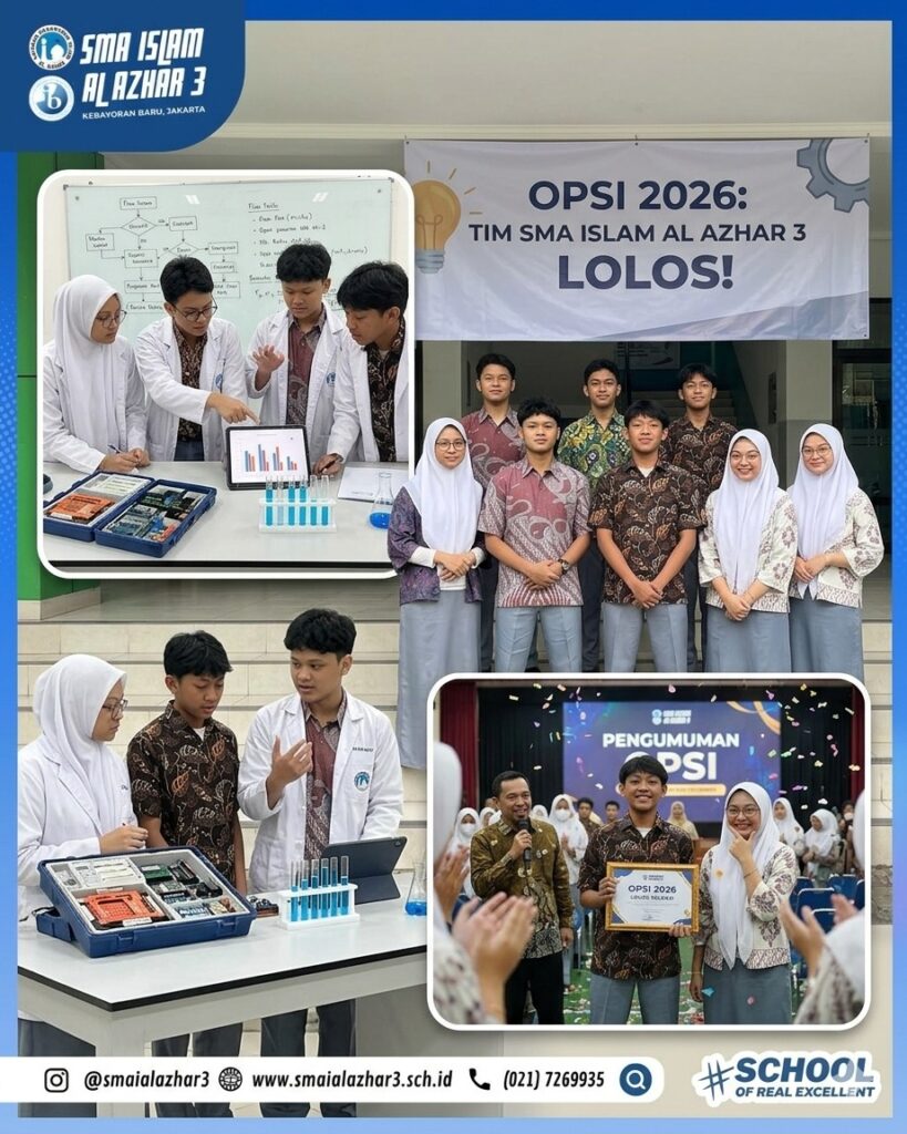Illustration: Photos of the 6 OPSI-qualifying teams, a photo of students discussing in the lab, and a photo of the team receiving the announcement