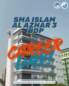 Career Day IBDP SMA Islam Al Azhar 3 Jakarta menghadirkan profesional dari berbagai bidang untuk memberikan wawasan karier kepada murid.
